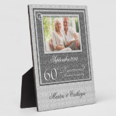 60周年ダイヤモンドアニバーサリー写真名と日付 フォトプラーク (側面)