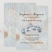 60周年ダイヤモンドウェディングアニバーサリー セルestial Chic 招待状 (正面/裏面)
