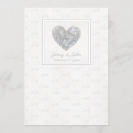 60周年ダイヤモンドウェディングアニバーサリー ハート 招待状