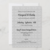 60周年ダイヤモンドウェディング記念日写真パーティー 招待状 (裏面)