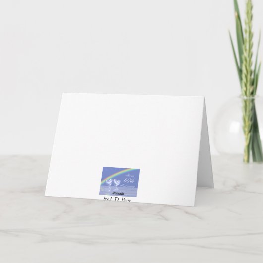 60周年ダイヤモンドハート(写真用) カード (裏面)