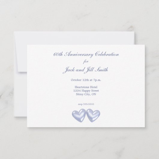 60周年ダイヤモンドハート 招待状 (裏面)