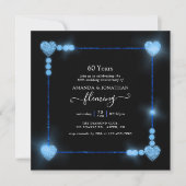 60周年ダイヤモンド婚約パーティー招待状 招待状 (正面)