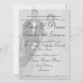 60周年ダイヤモンド婚約記念日招待状 招待状 (裏面)