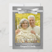 60周年ダイヤモンド婚記念写真パーティー 招待状 (正面)