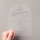 60周年ダイヤモンド婚記念日 アクリル招待状 (インサイチュ (ポータブル))
