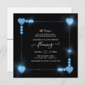 60周年ダイヤモンド結婚記念日パーティー招待状 招待状 (正面/裏面)