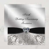 60周年ダイヤモンド結婚記念日招待状 招待状 (正面/裏面)