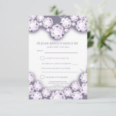 60周年ダイヤモンド結婚記念日 ハート返信カード 出欠カード (スタンド正面)