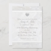 60周年ダイヤモンド結婚記念日 ハート 招待状 (裏面)