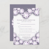 60周年ダイヤモンド結婚記念日 ハート 返信カード (正面/裏面)