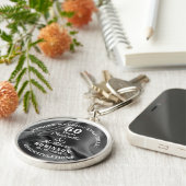 60周年ダイヤ結婚モンドの贈パーソナライズされたり物 キーホルダー (側面)