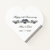 60周年ダ結婚イヤモンドハート ノートブック (裏面)