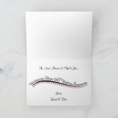 60周年パーソナライズされた記念結婚カード カード (内部)