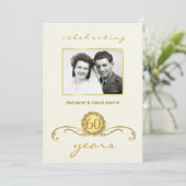 60周年パーティの招待状ヴィンテージ 招待状 (スタンド正面)