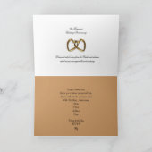 60周年パーティー招待状 ゴールドローズ 招待状 (内部)