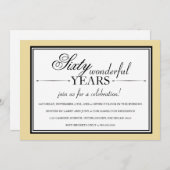 60周年パーティー招待状 招待状 (正面/裏面)