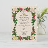 60周年パーティー招待薔薇 招待状 (スタンド正面)