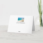 60周年ビーチシャワーのグリーティングカード カード (裏面)