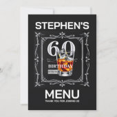 60周年メニュー 招待状 (正面)