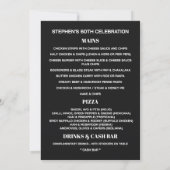 60周年メニュー 招待状 (裏面)