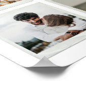 60周年モダン記念フォトコラージカスタムー ポスター (角)