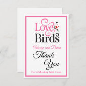 60周年ラブバードカスタマイズ サンキューカード (正面/裏面)