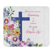 60周年修道院、宗教生活クロス カッティングボード (正面)