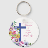 60周年修道院、宗教生活クロス キーホルダー (正面)