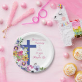 60周年修道院、宗教生活クロス ペーパープレート (パーティー)