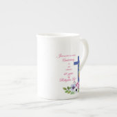 60周年修道院、宗教生活クロス ボーンチャイナマグカップ (正面右)