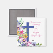 60周年修道院、宗教生活クロス マグネット (正面/裏面)