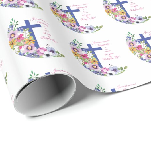 60周年修道院、宗教生活クロス ラッピングペーパー (ロールコーナー)