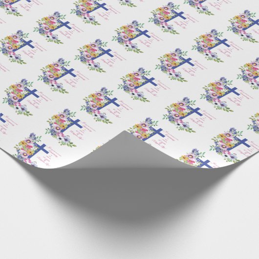 60周年修道院、宗教生活クロス ラッピングペーパー (角)