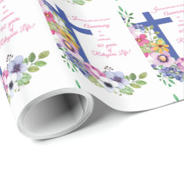 60周年修道院、宗教生活クロス ラッピングペーパー