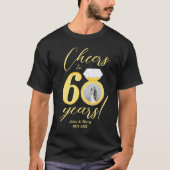 60周年応援~60年結婚の写真 Tシャツ (正面)