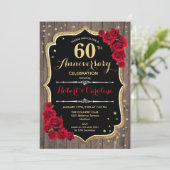 60周年招待状 - ウッドレッドゴールド 招待状 (スタンド正面)