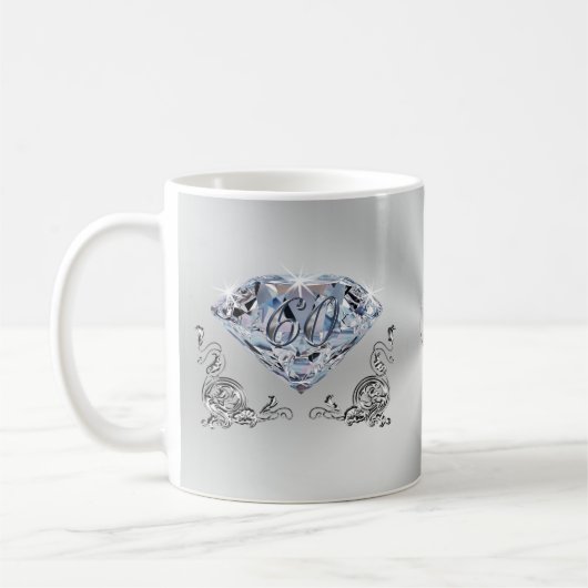 60周年祖父母結婚への贈り物 コーヒーマグカップ (左)