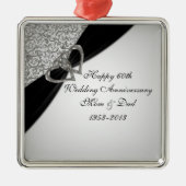 60周年結婚オーナメント メタルオーナメント (正面)