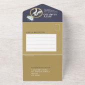 60周年結婚パーティー指輪  オールインワン招待状 (外側)