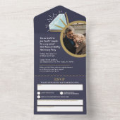 60周年結婚パーティー指輪  オールインワン招待状 (内側)