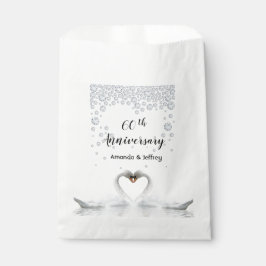 60周年結婚白鳥カップル フェイバーバッグ
