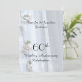 60周年結婚記念パーティー 招待状 ヴィンテージ ラ lace (スタンド正面)