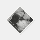 60周年結婚記念写真カスタム スタンダードカクテルナプキン (角)