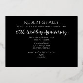 60周年結婚記念写真カスタム 箔招待状 (裏面)