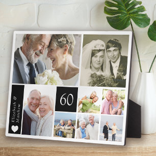 60周年結婚記念写真コラージュ フォトプラーク