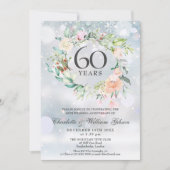 60周年結婚記念写真 冬の花 招待状 (正面)