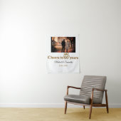 60周年結婚記念日のお祝い ゴールデンボウ タペストリー (インサイチュ)