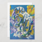 60周年結婚記念日のご招待 フリージア 招待状 (正面/裏面)