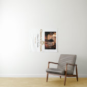 60周年結婚記念日のゴールドの弓の祝賀 タペストリー (インサイチュ(横))